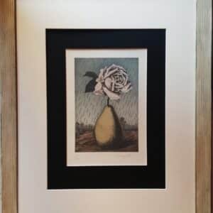 Pera y rosa - René Magritte