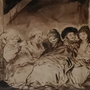 Grupo de personajes - Eugenio Lucas Velázquez