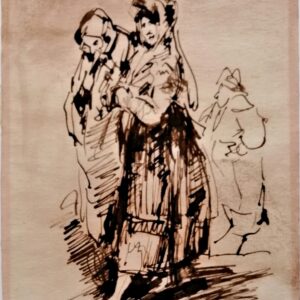 Maja en la calle - Leonardo Alenza