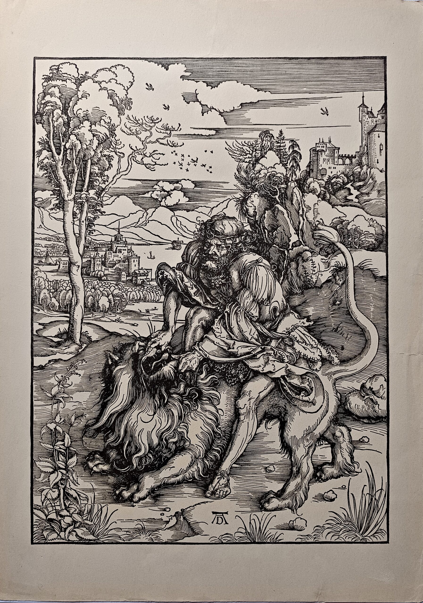 Sansón y el león - Albrecht Dürer - Imagen 2