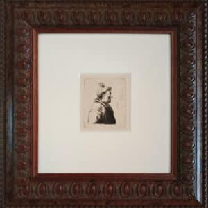 Cabeza de hombre con gorro - Rembrandt van Rijn