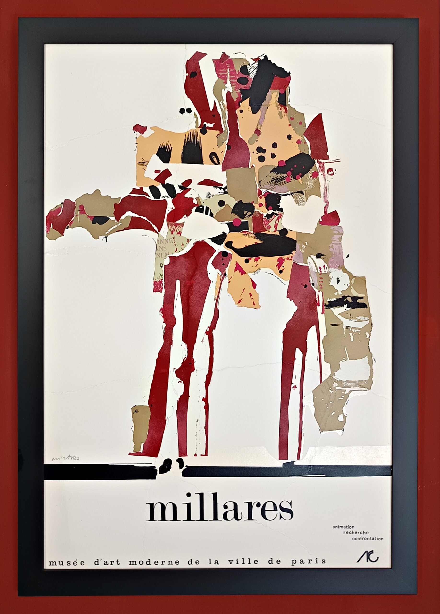 Exposición Millares. Museo de Arte de la Ciudad de París.