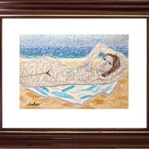 Bañista en la playa - Alexandre Siches