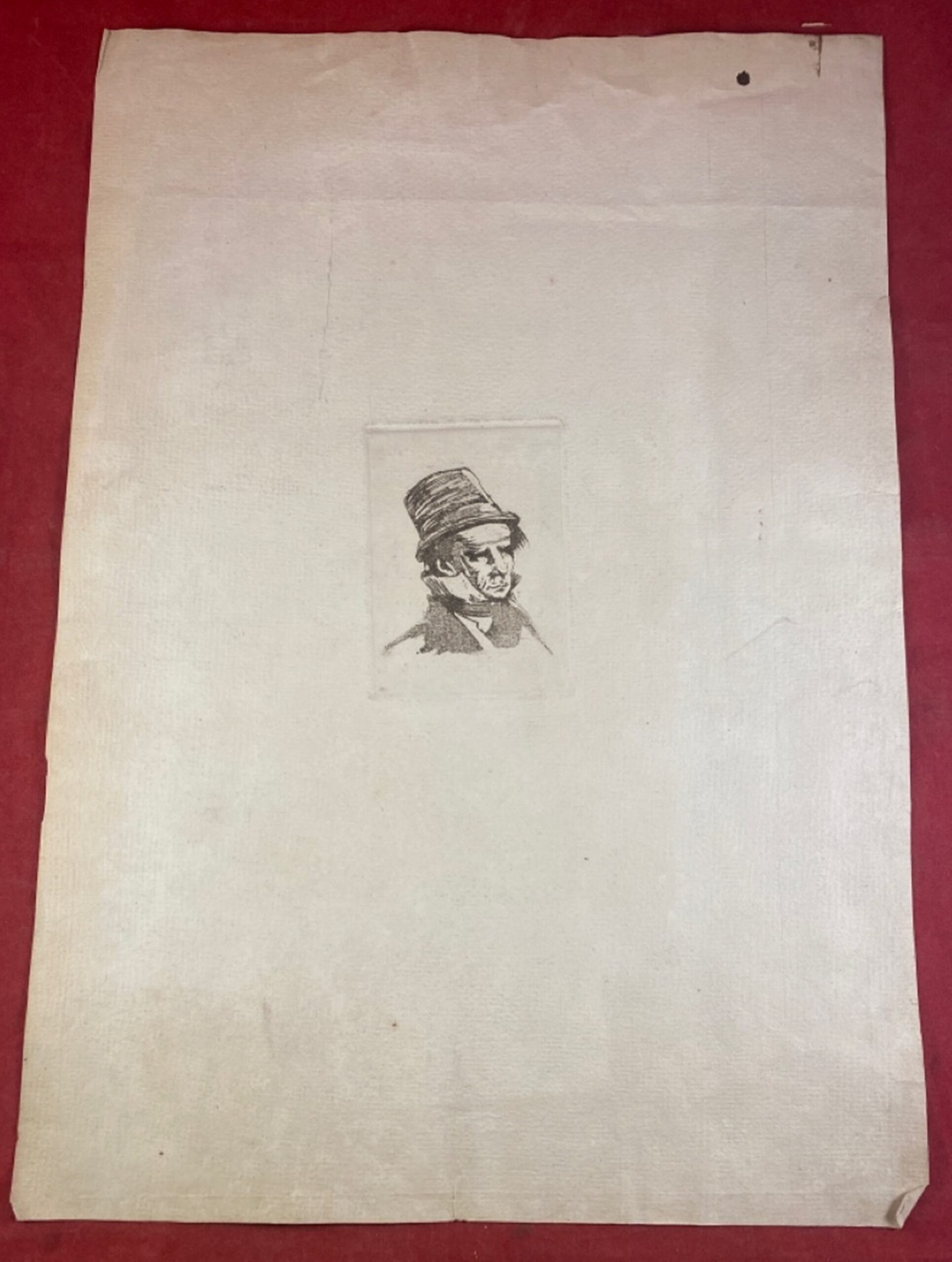 Cabeza de hombre con chistera - Leonardo Alenza - Imagen 2