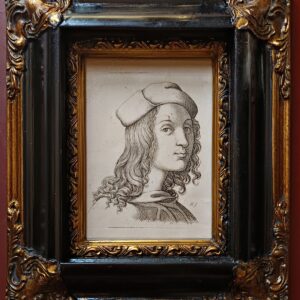 Retrato de Rafael Sanzio - Marcantonio Raimondi